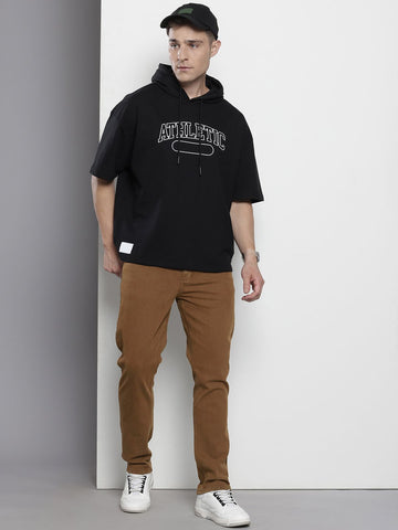 Men's Brown Slim Fit Casual Jeans