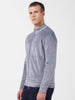 Men's Grey Regular Fit Textured Casual Sweatshirt