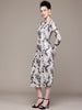 Women Regular Fit White Full Sleeves Dress