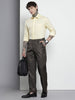 Men's Black Relaxed Fit Formal Trousers