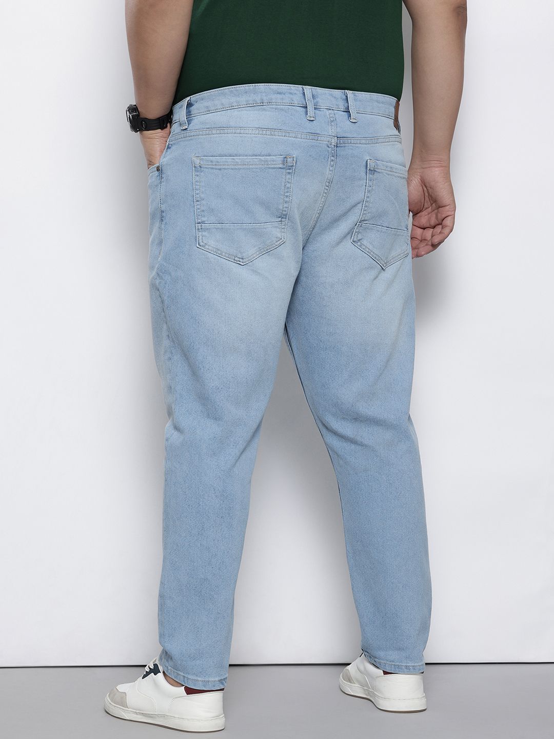 Men's Blue Carrot Fit Casual Jeans