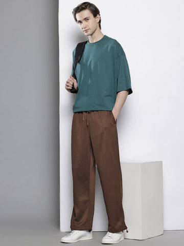 Men's Pink Relaxed Fit Street Joggers