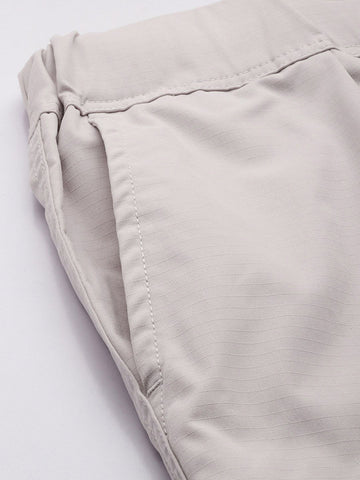 Men's Grey Loose Fit Utility Cargo