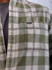 Men's Green Slim Fit Checkered Casual Shirt