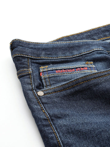 Men's Blue Slim Fit Casual Jeans