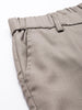 Men's Grey Relaxed Fit Formal Trousers