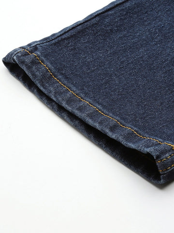 Men's Blue Slim Fit Casual Jeans
