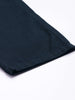 Men's Solid Navy Cuffed Cargo Pant