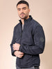 Men's Navy Slim Fit Solid Casual Jackets