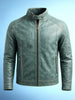 Men's Teal Slim Fit Solid Casual Jacket