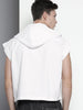 Men's White Oversized Fit Solid Korean Street Shirt