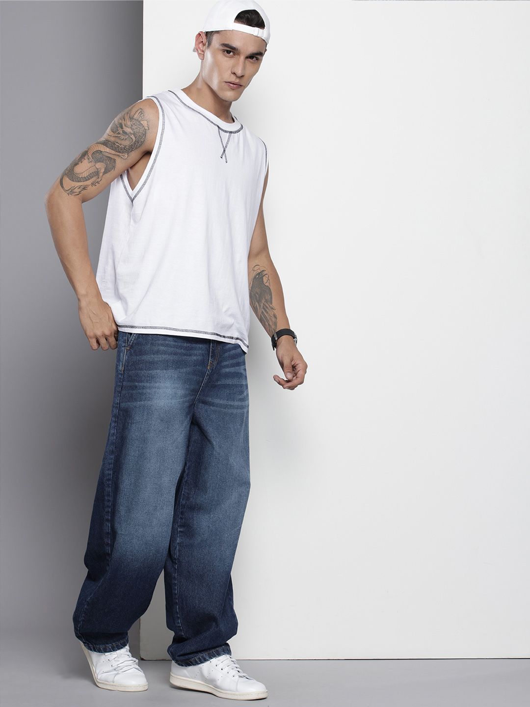 Men's Blue Regular Fit Street Jeans