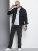 Men's Black Straight Fit Casual Jeans