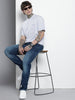 Men's Blue Regular Fit Casual Jeans