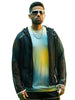 Men's Multicolor Oversized Metaverse Round Neck T-shirt