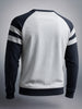 Men's Grey Melange Slim Fit Solid Casual Sweat Shirt