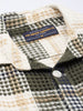 Men's Cream Relaxed Fit Textured Casual Shirt