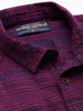 Men's Pink Relaxed Fit Textured Casual Shirt