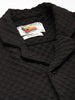 Men's Black Relaxed Fit Solid Textured Shirt