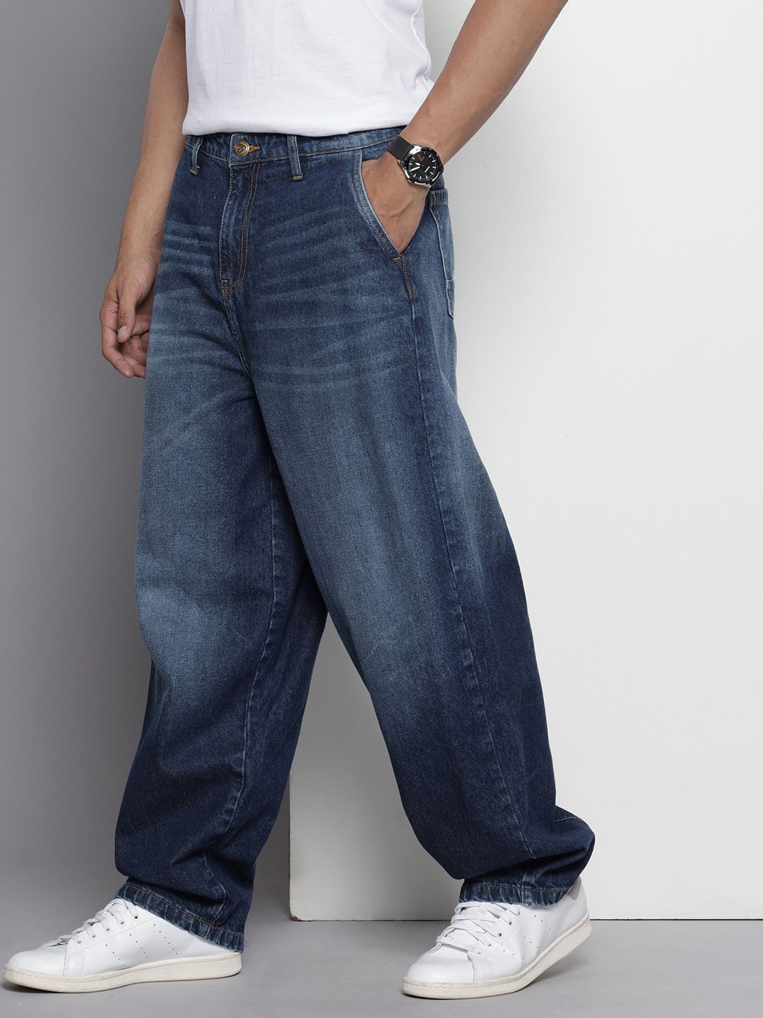 Men's Blue Regular Fit Street Jeans