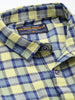 Men's Orange Relaxed Fit Checked Casual Shirt
