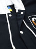 Men's Navy Blue Regular Fit Graphic Printed Street Wear Shirt