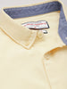 Men's Yellow Slim Fit Solid Casual Shirt