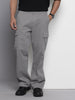 Men's Grey Relaxed Fit Utility Cargo