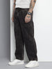 Men's Black Relaxed Fit Utility Jeans