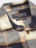 Men's Navy Blue Regular Fit Checked Casual Shirt