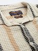 Men's Beige Relaxed Fit Textured Casual Shirt