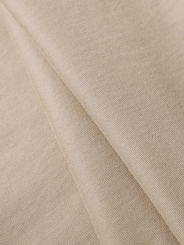 Men's Beige Relaxed Fit Solid Utility Cargo