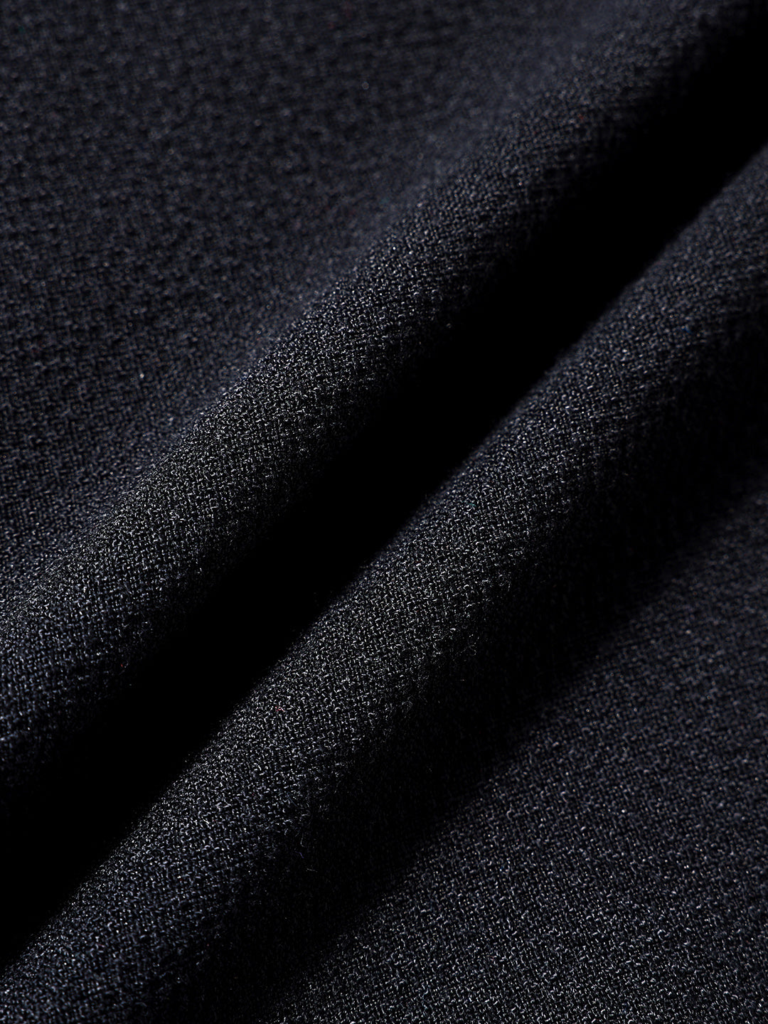 Men's Black Boxy Fit Textured Resort Wear Shirt