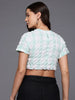 Freehand by The Indian Garage Co Women Fitted Textured Asymmetric Top