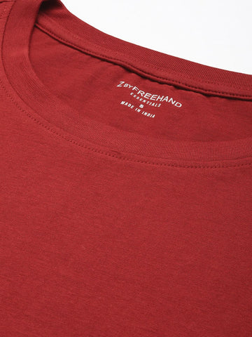 Freehand Women Regular Fit Solid T-Shirt