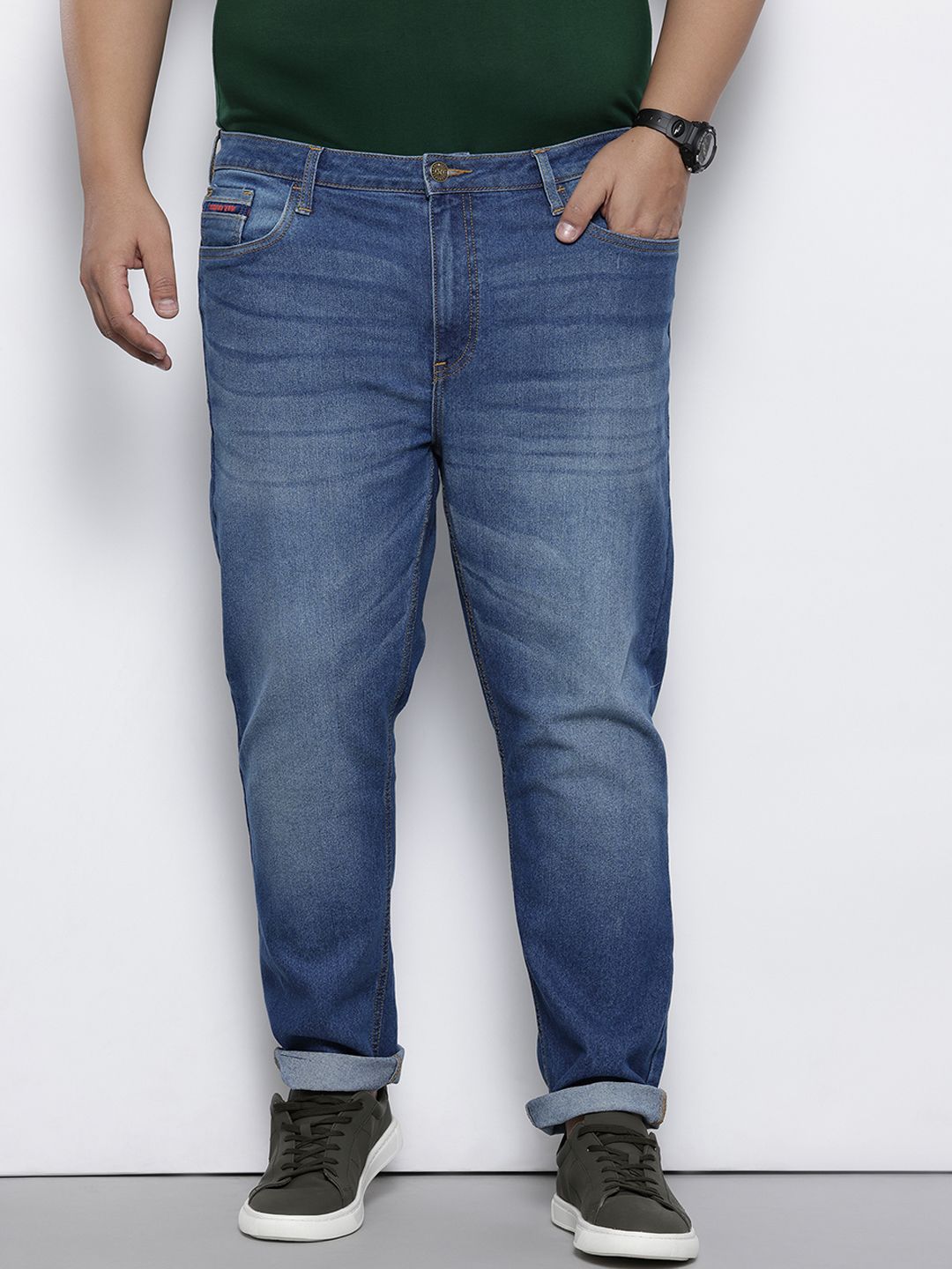 Men's Blue Slim Fit Casual Jeans