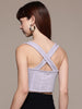 Freehand by The Indian Garage Co Women Fitted Textured Crop Top
