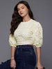 Freehand by The Indian Garage Co Women Fitted Textured Regular Top