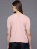 Freehand Pink The Indian Garage Co Women Relaxed Fit Textured Ruched Top