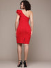 Freehand Women Fitted Textured One Shoulder Dress