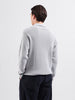 Men's Grey Slim Fit Textured Flat Knit Polo Collar T-Shirt