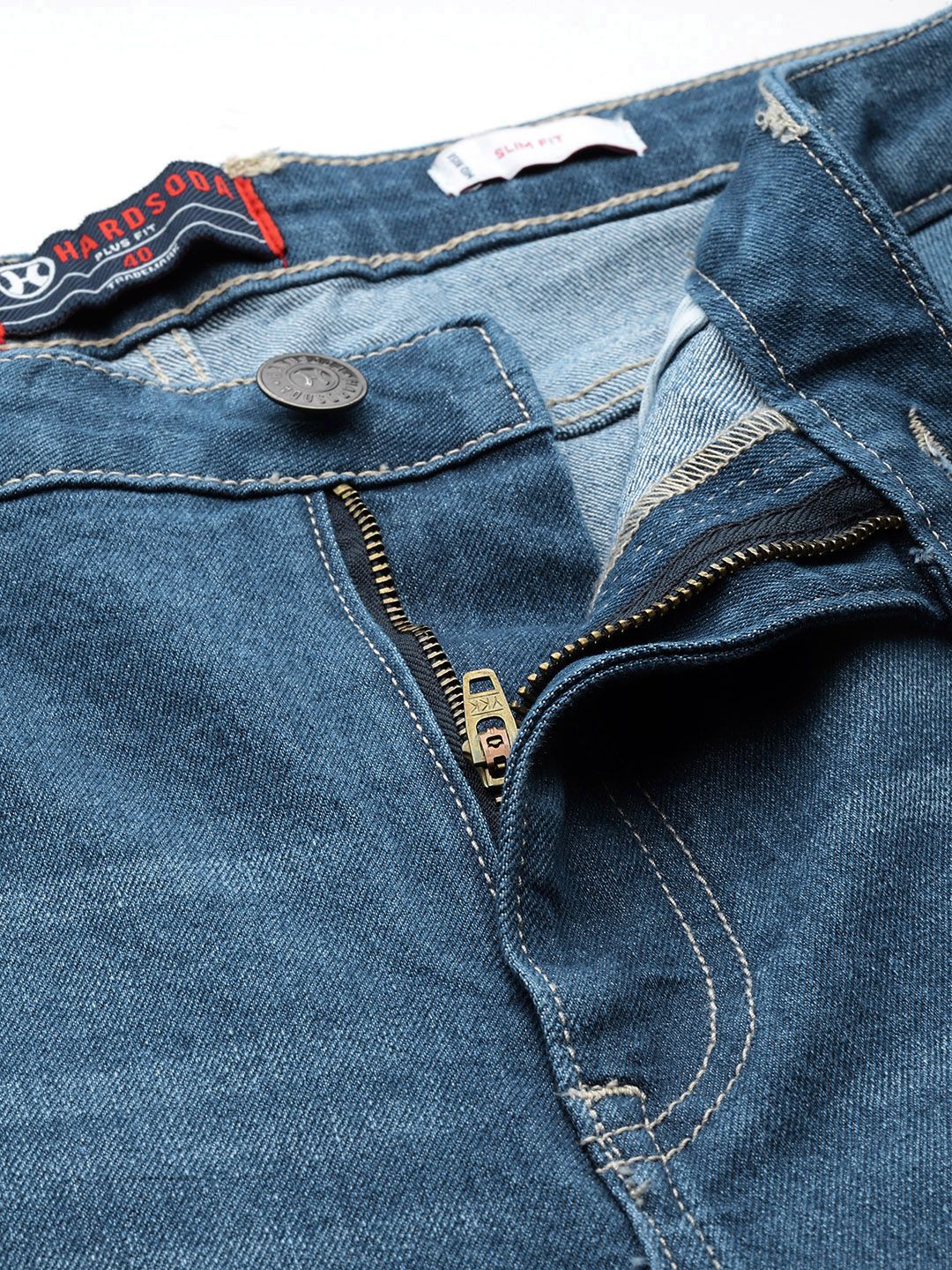 Men's Blue Slim Fit Casual Jeans