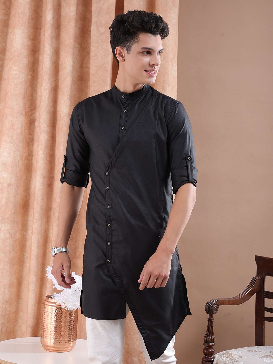 Shop Men Long Trail Kurta Online.