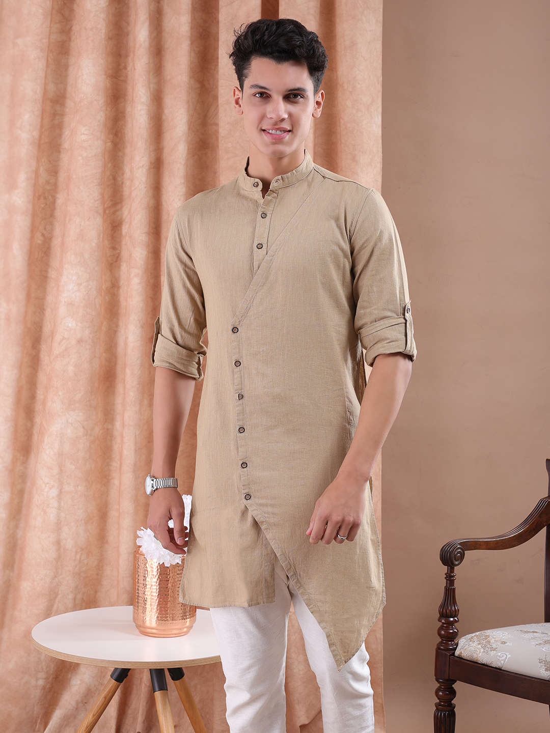 Shop Men Long Trail Kurta Online.