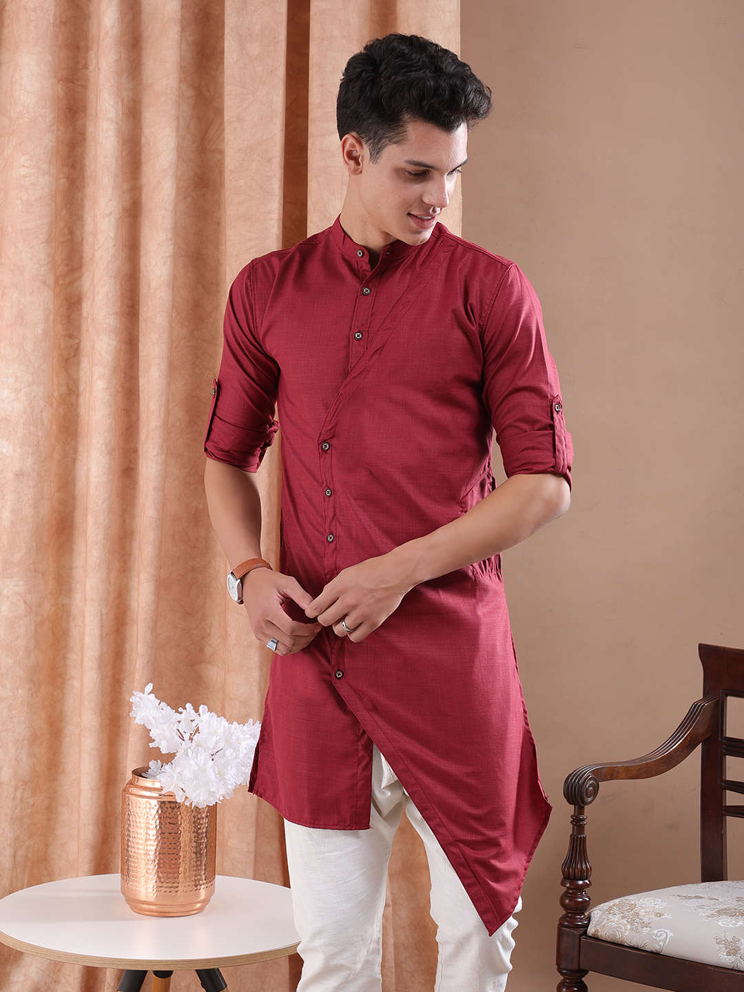 Shop Men Long Trail Kurta Online.