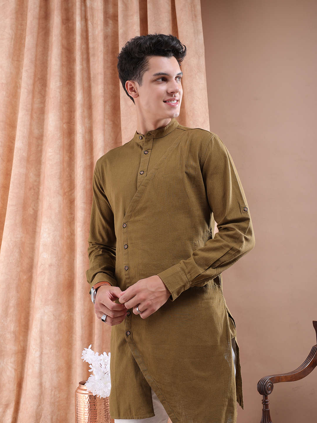 Shop Men Long Trail Kurta Online.