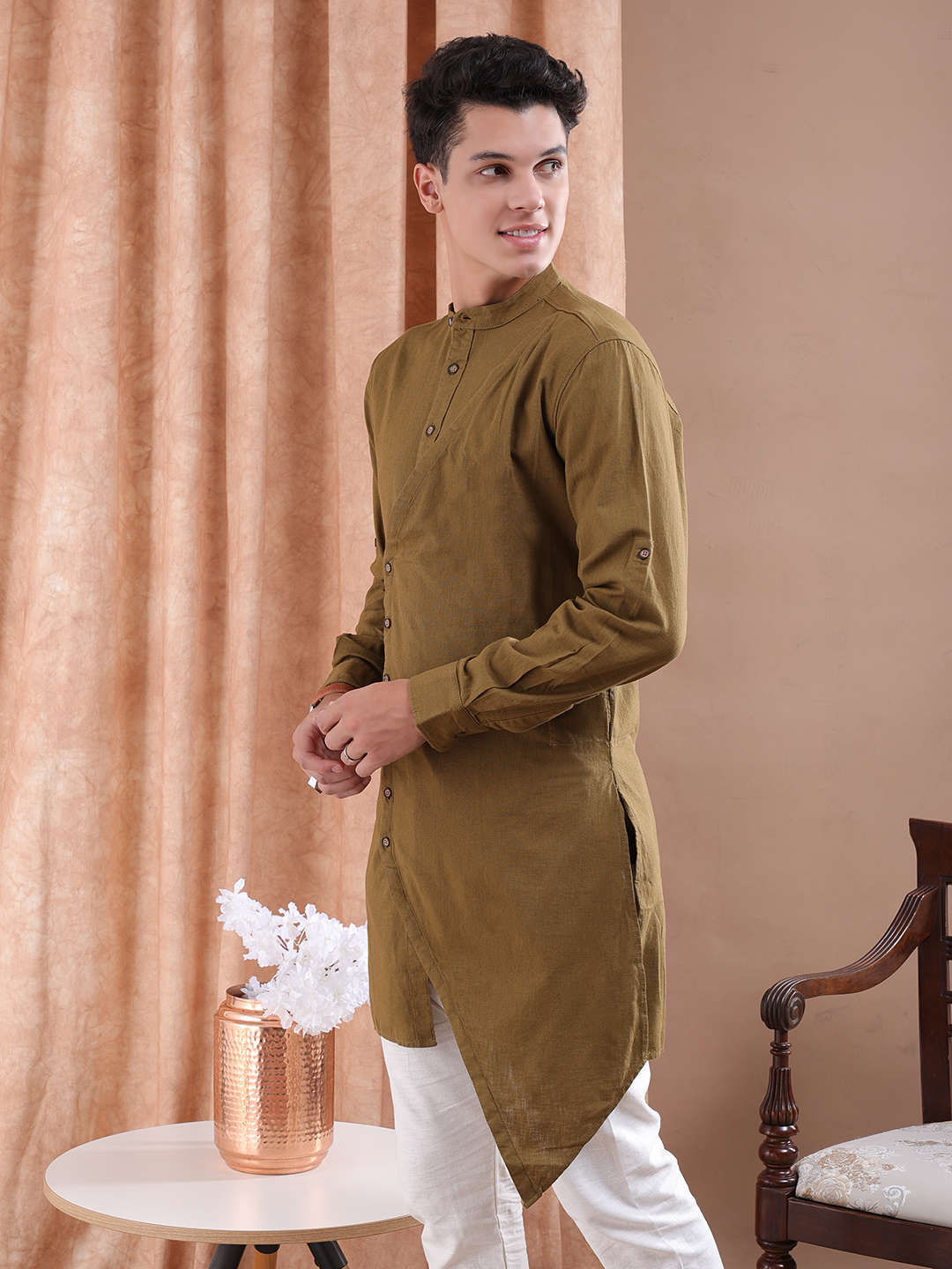 Shop Men Long Trail Kurta Online.