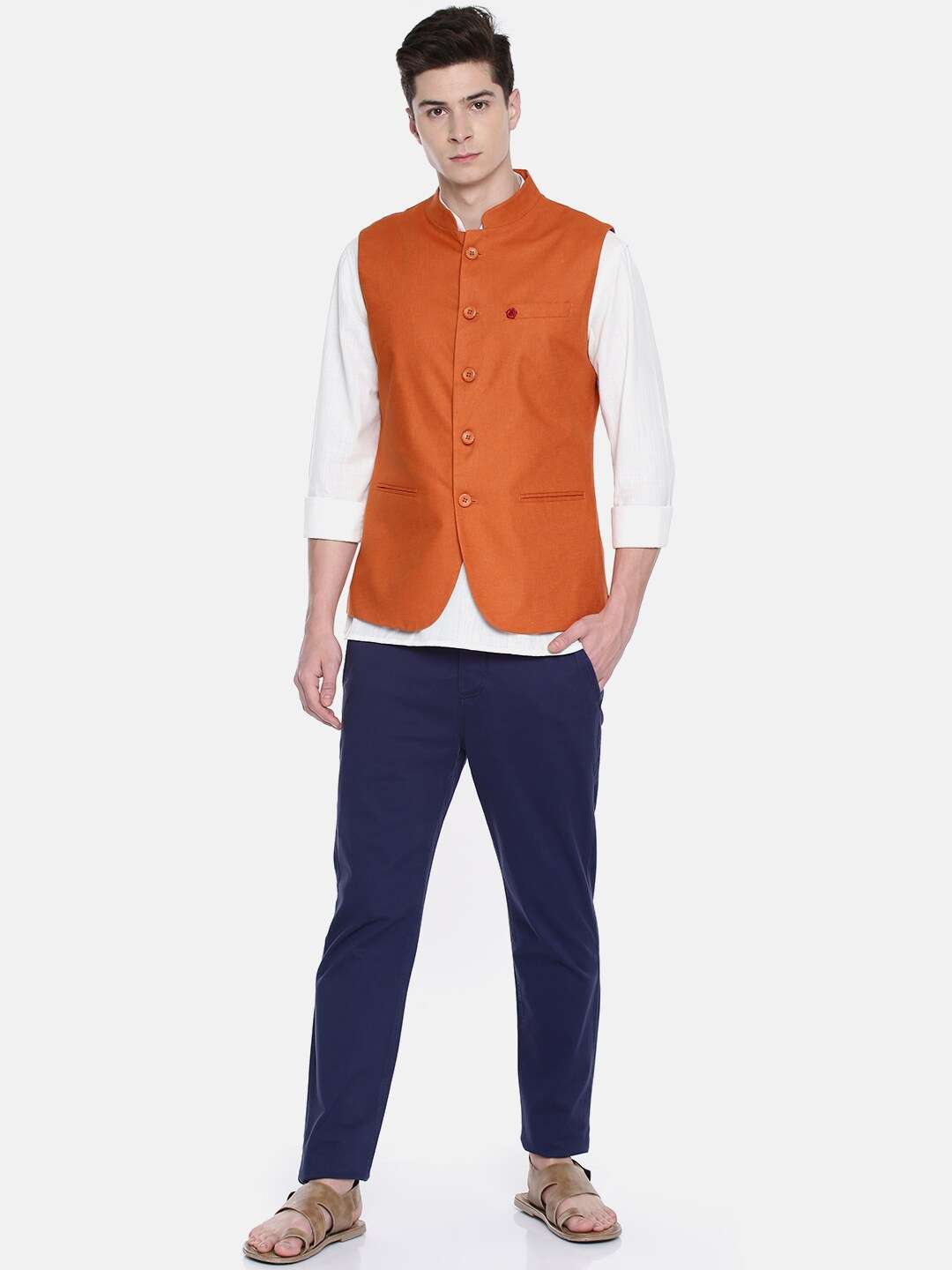 Shop Men Nehru Waistcoat Online.