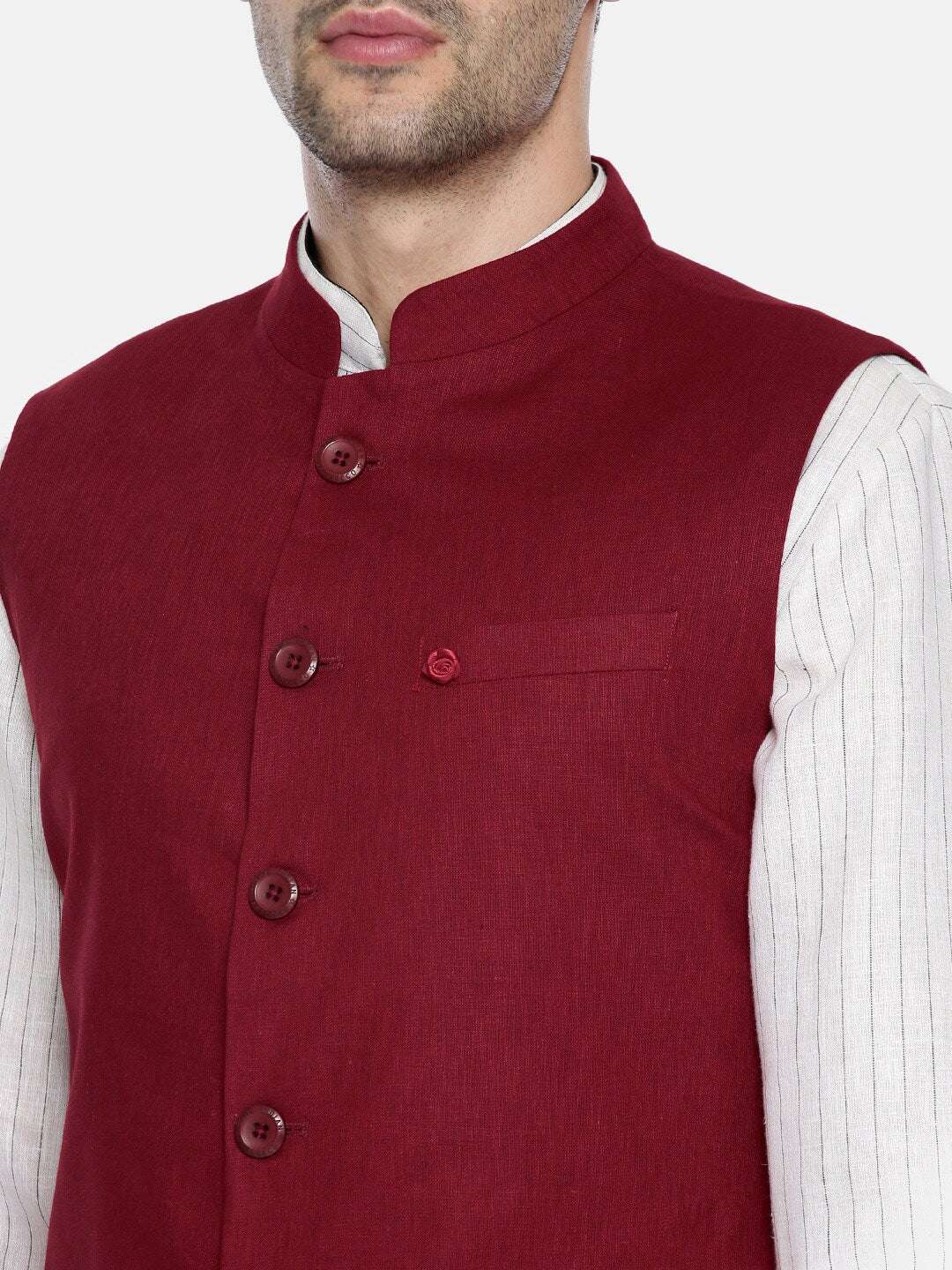 Shop Men Nehru Waistcoat Online.