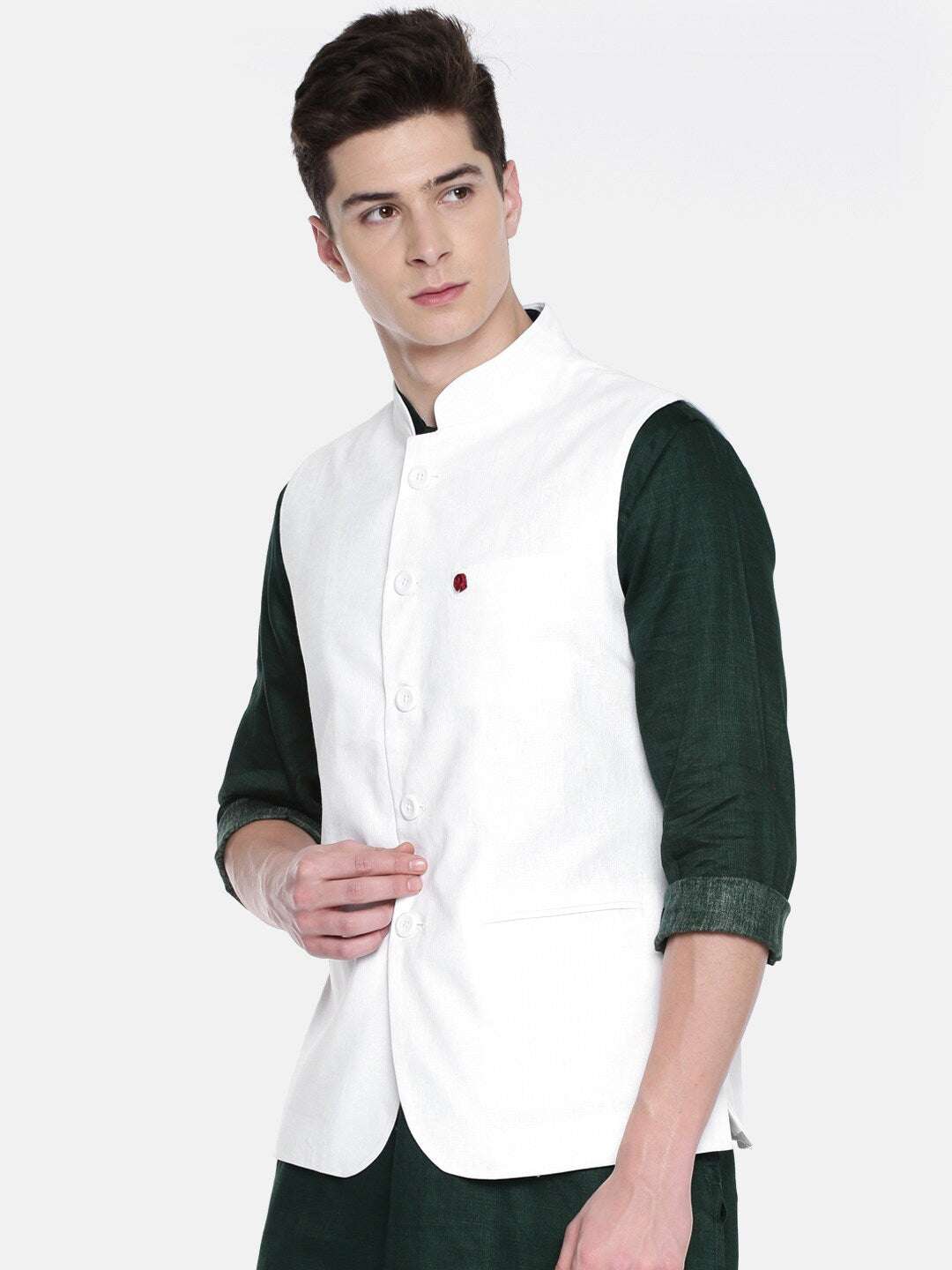 Shop Men Nehru Waistcoat Online.